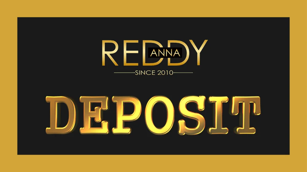 Reddy Anna deposit process via UPI showing four steps choose method enter amount pay and funds credited